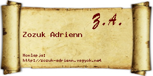 Zozuk Adrienn névjegykártya