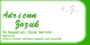 adrienn zozuk business card